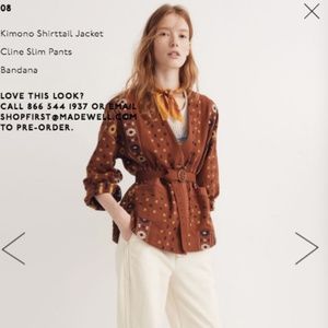 kimono shirttail jacket